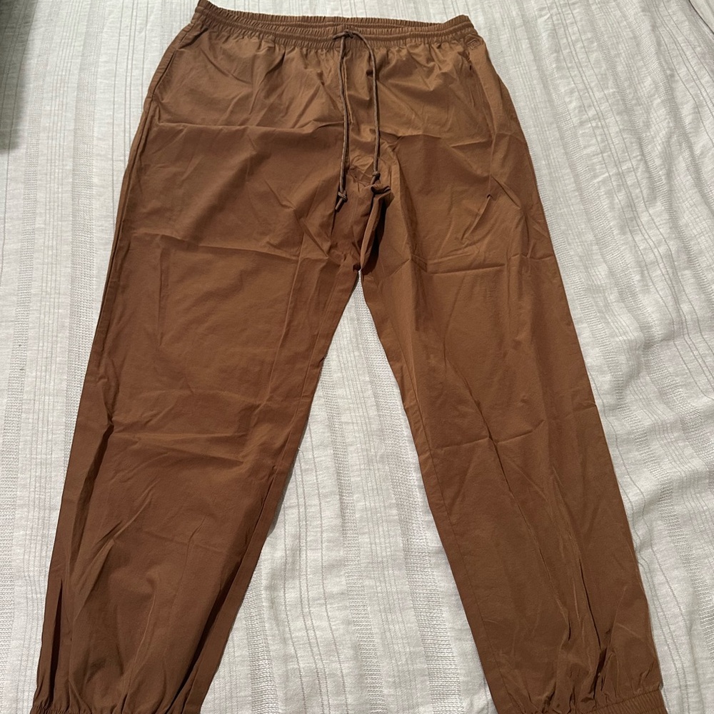 Women’s Brown Windbreaker Pants